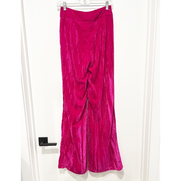 Nasty Gal Velvet Wide Leg Pants - Picture 6 of 6